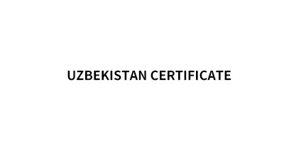 Uzbekistan Certificate Uzbekistan Certificate